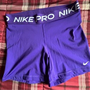 Nike Pro Women's Purple Athletic Shorts